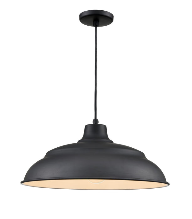 Millennium RALWHC20-SB One Light Pendant, Satin Black