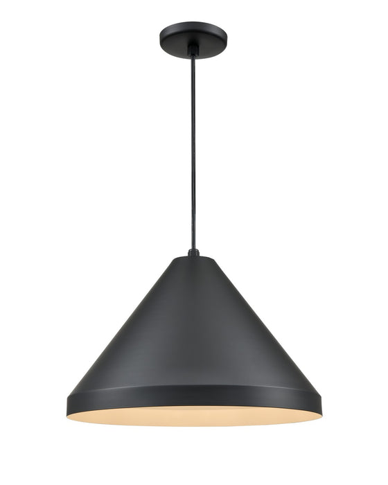 Millennium RCC13-SB One Light Pendant, Satin Black