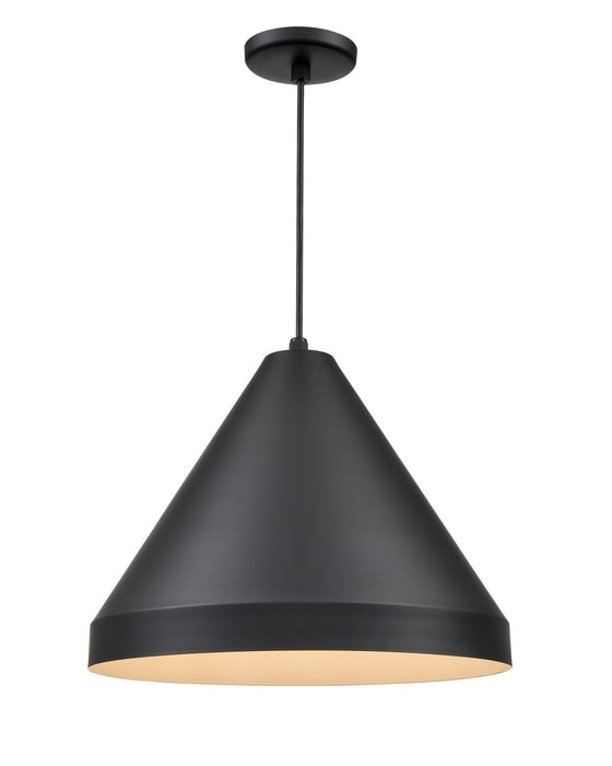 Millennium RCC17-SB One Light Pendant, Satin Black