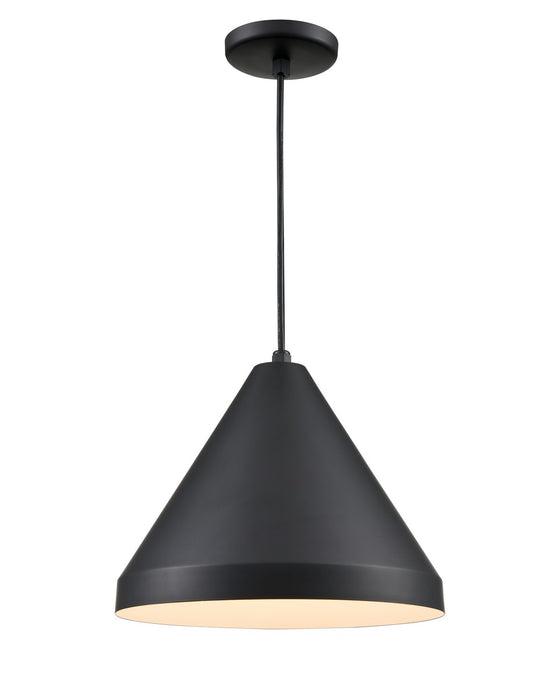 Millennium RWCC17-SB One Light Pendant, Satin Black