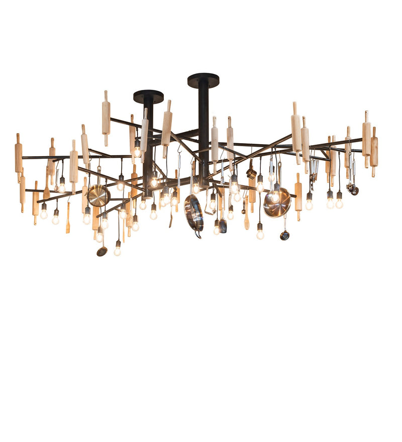 Meyda Tiffany 261967 LED Chandelier, Burnished Antique Copper