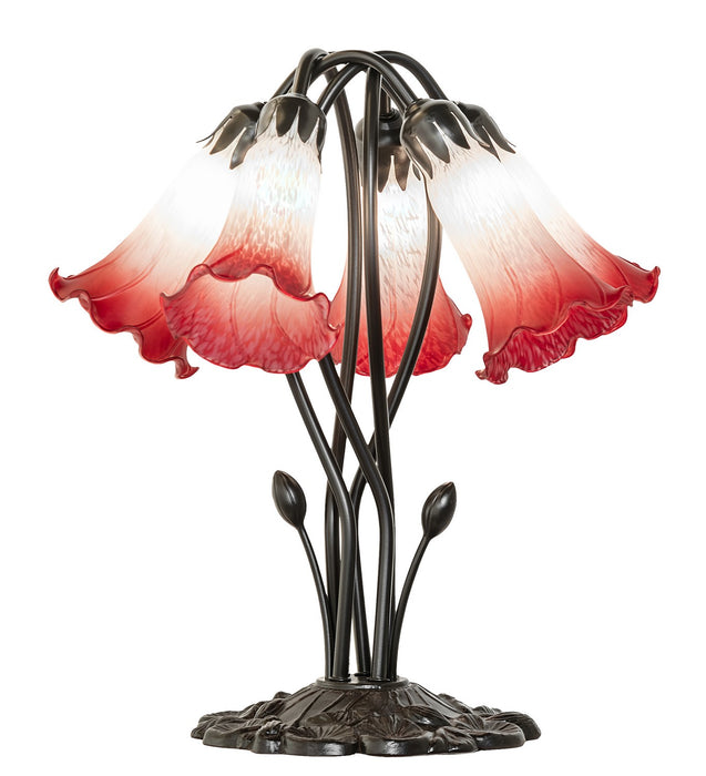Meyda Tiffany 262217 Five Light Table Lamp, Mahogany Bronze