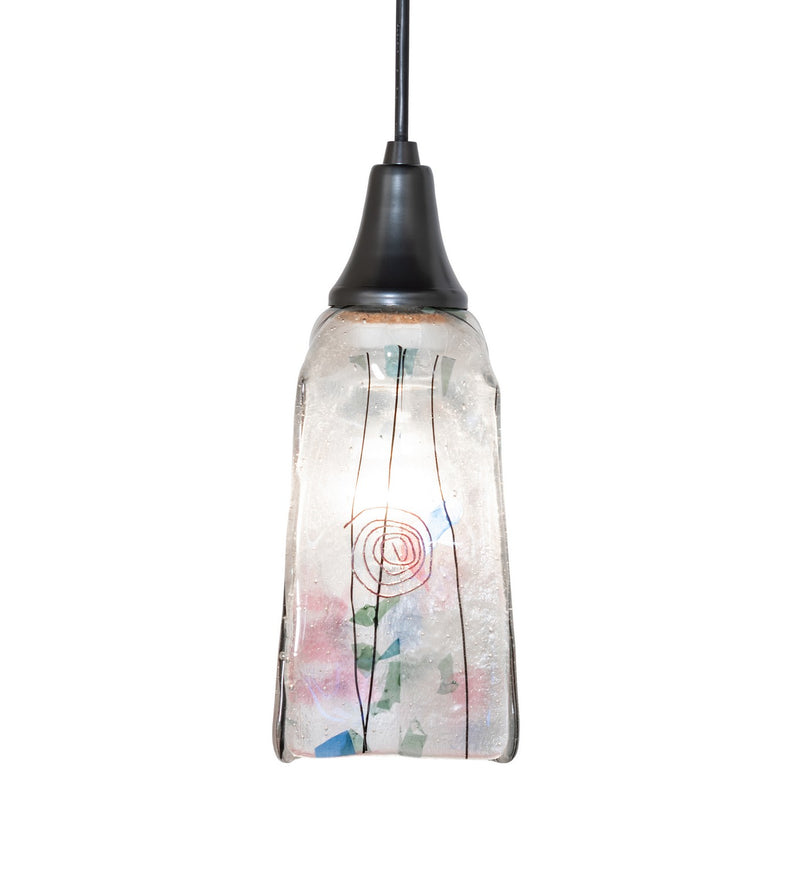 Meyda Tiffany 264166 One Light Mini Pendant, Craftsman Brown