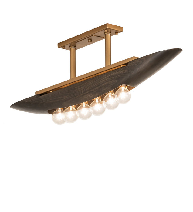 Meyda Tiffany 265358 LED Pendant, Gold Metallic