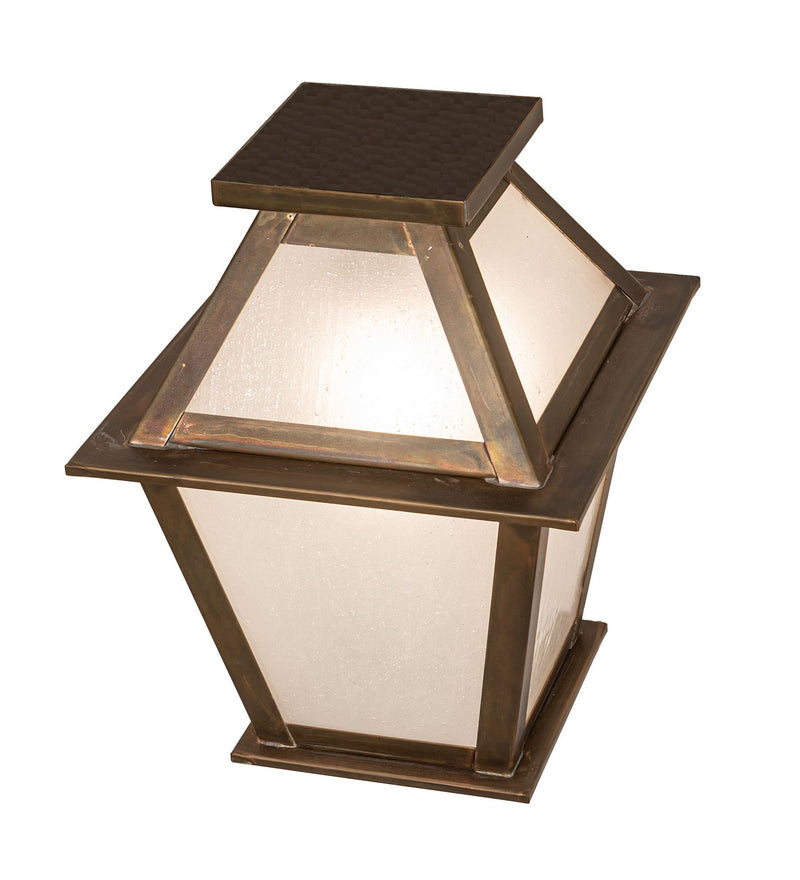 Meyda Tiffany 268579 One Light Flushmount, Vintage Brass