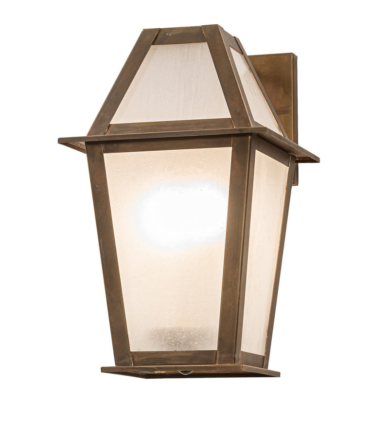 Meyda Tiffany 268583 Three Light Wall Sconce, Vintage Brass