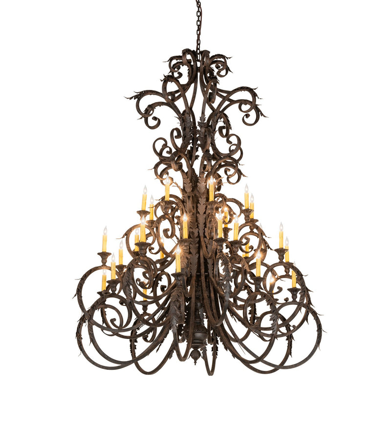 Meyda Tiffany 269128 32 Light Chandelier, Coffee Bean & Cajun Spice