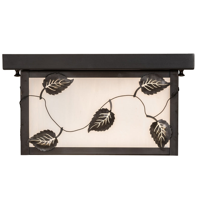Meyda Tiffany 269546 Two Light Flushmount, Craftsman Brown
