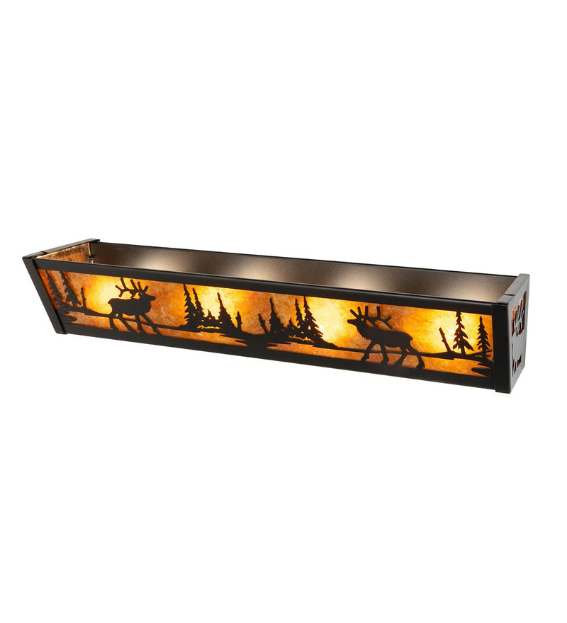 Meyda Tiffany 270092 Four Light Vanity, Textured Black