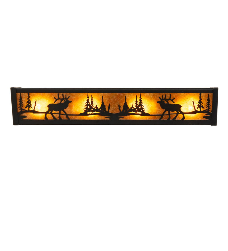 Meyda Tiffany 270092 Four Light Vanity, Textured Black