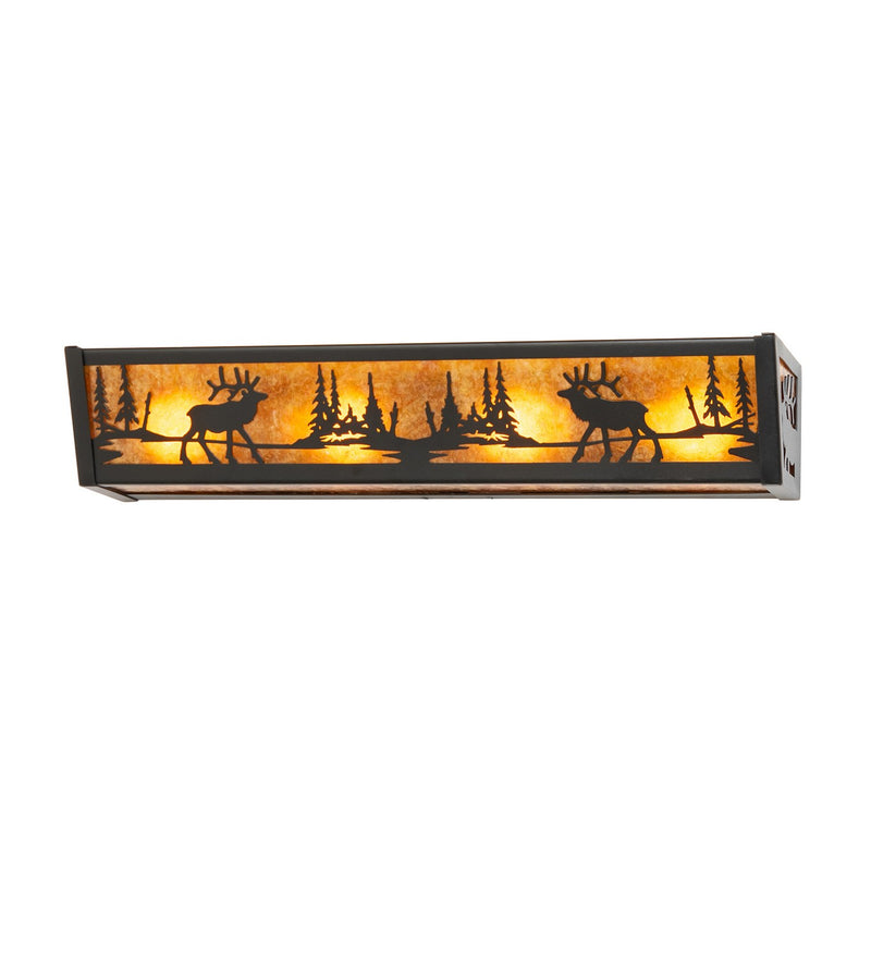 Meyda Tiffany 270092 Four Light Vanity, Textured Black