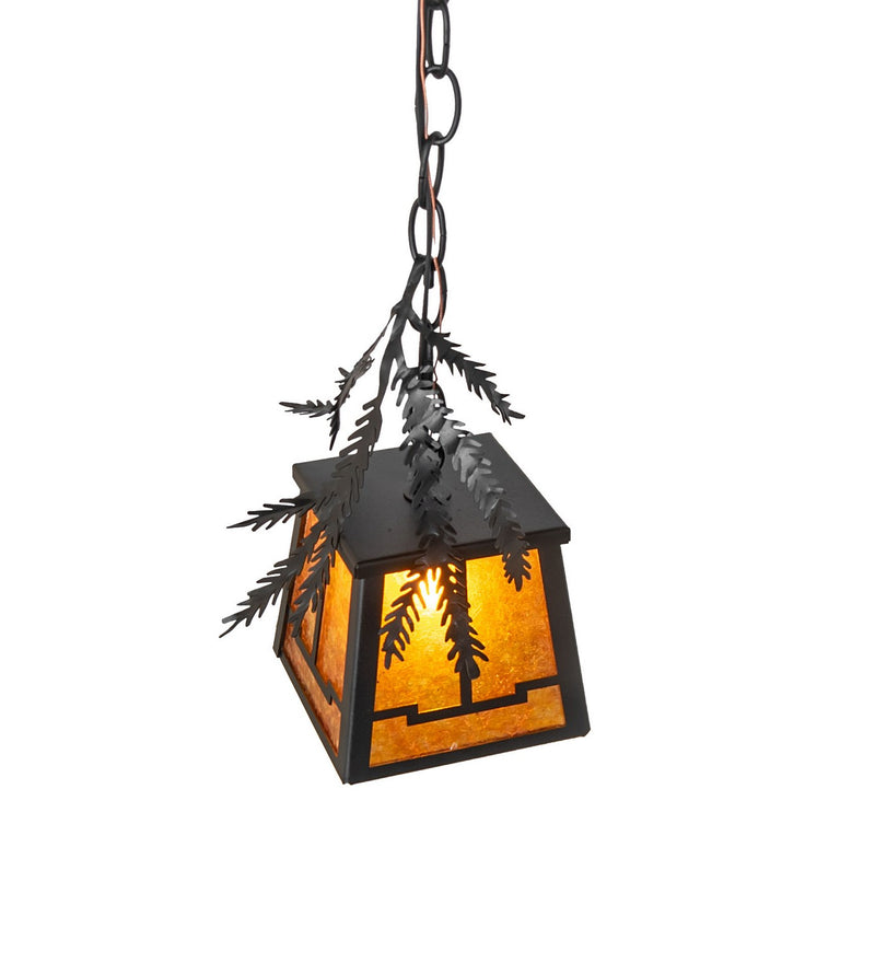 Meyda Tiffany 270182 One Light Mini Pendant, Textured Black