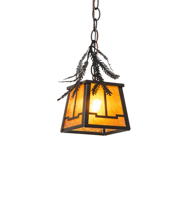 Meyda Tiffany 270182 One Light Mini Pendant, Textured Black