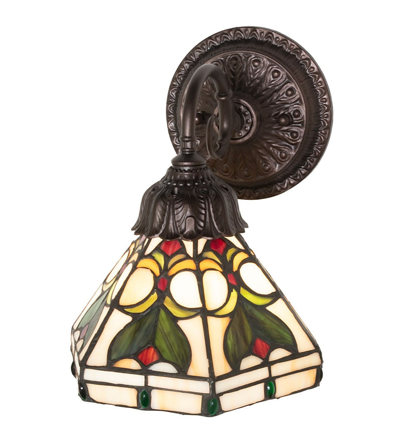 Meyda Tiffany 270874 One Light Wall Sconce, Mahogany Bronze