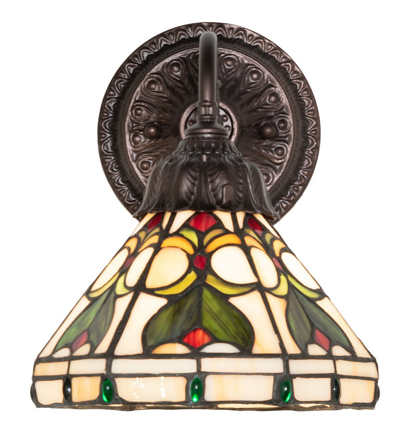 Meyda Tiffany 270874 One Light Wall Sconce, Mahogany Bronze