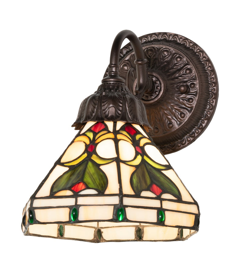 Meyda Tiffany 270874 One Light Wall Sconce, Mahogany Bronze