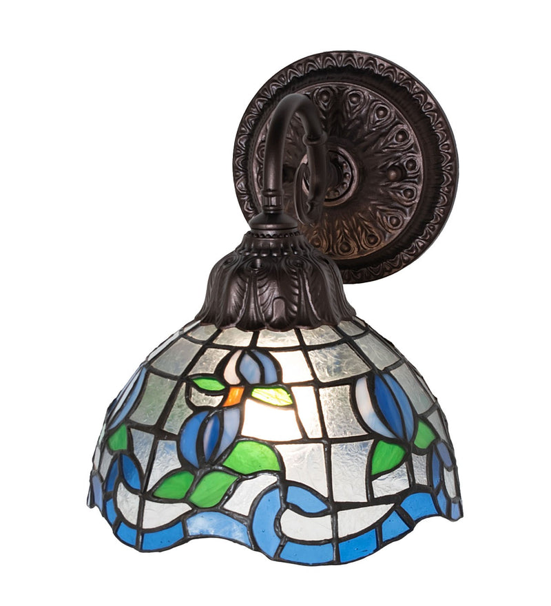 Meyda Tiffany 270883 One Light Wall Sconce, Mahogany Bronze