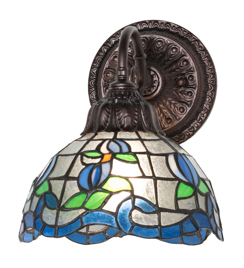Meyda Tiffany 270883 One Light Wall Sconce, Mahogany Bronze
