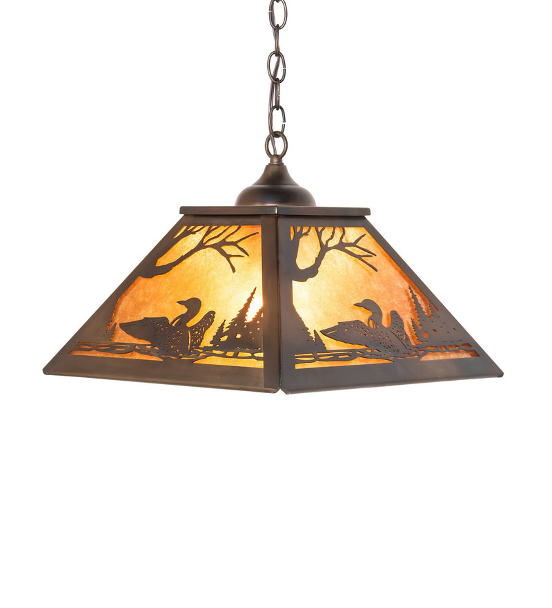 Meyda Tiffany 271996 Two Light Pendant, Dark Burnished Antique Copper