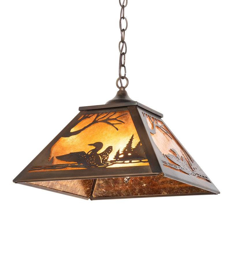 Meyda Tiffany 271996 Two Light Pendant, Dark Burnished Antique Copper