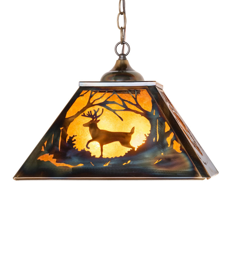 Meyda Tiffany 271997 Two Light Pendant, Dk Burnished Transparent Copper