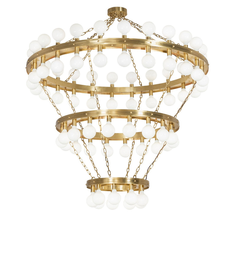 Meyda Tiffany 272091 LED Chandelier, Brushed Brass