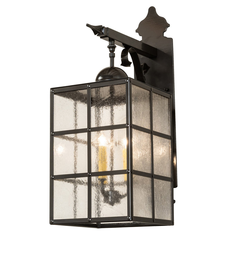 Meyda Tiffany 272645 Three Light Wall Sconce, Exterior Oil Rubbed Bronze