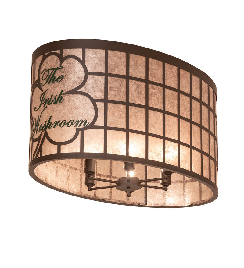Meyda Tiffany 272741 Six Light Flushmount, Oil Rubbed Bronze