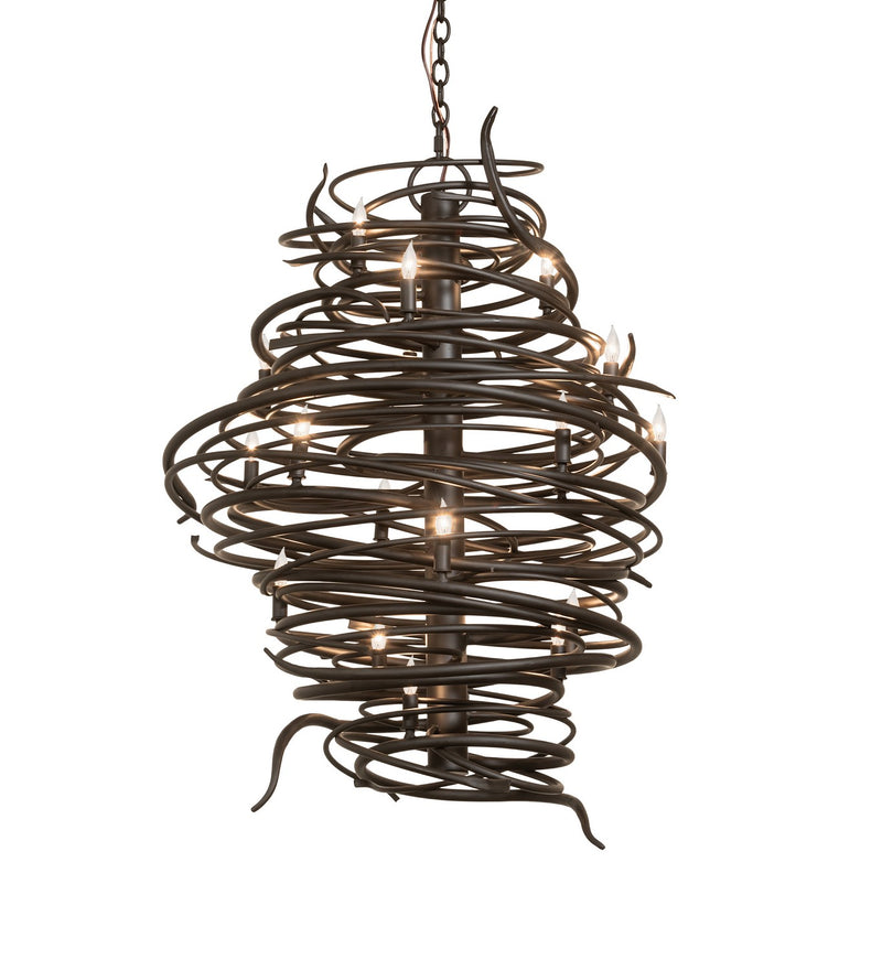 Meyda Tiffany 273436 20 Light Chandelier, Oil Rubbed Bronze