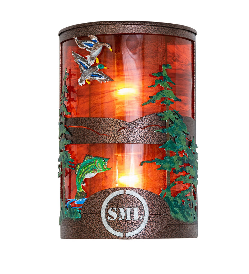 Meyda Tiffany 273933 Two Light Wall Sconce, New Copper Vein