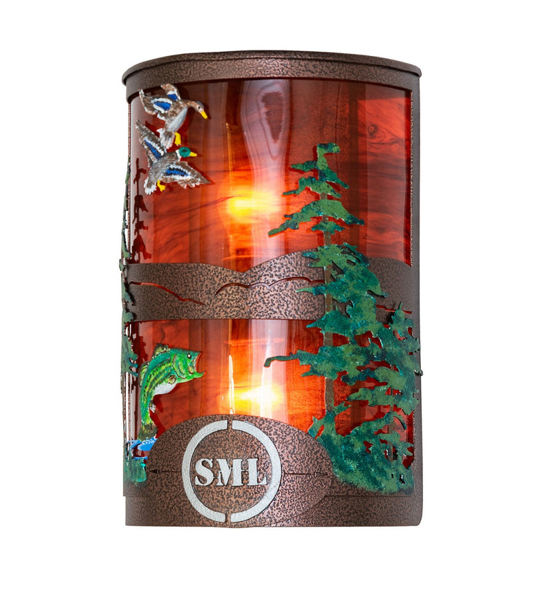 Meyda Tiffany 273933 Two Light Wall Sconce, New Copper Vein