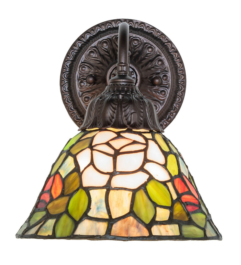 Meyda Tiffany 274145 One Light Wall Sconce, Mahogany Bronze