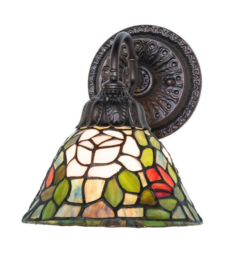 Meyda Tiffany 274145 One Light Wall Sconce, Mahogany Bronze
