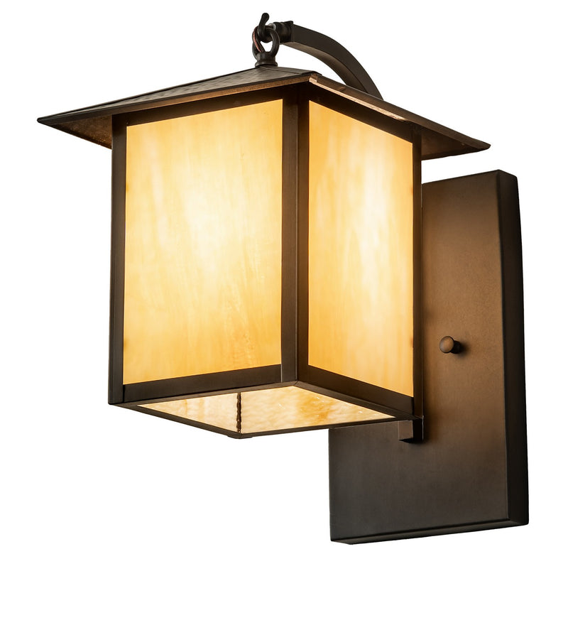 Meyda Tiffany 275272 One Light Wall Sconce, Craftsman Brown