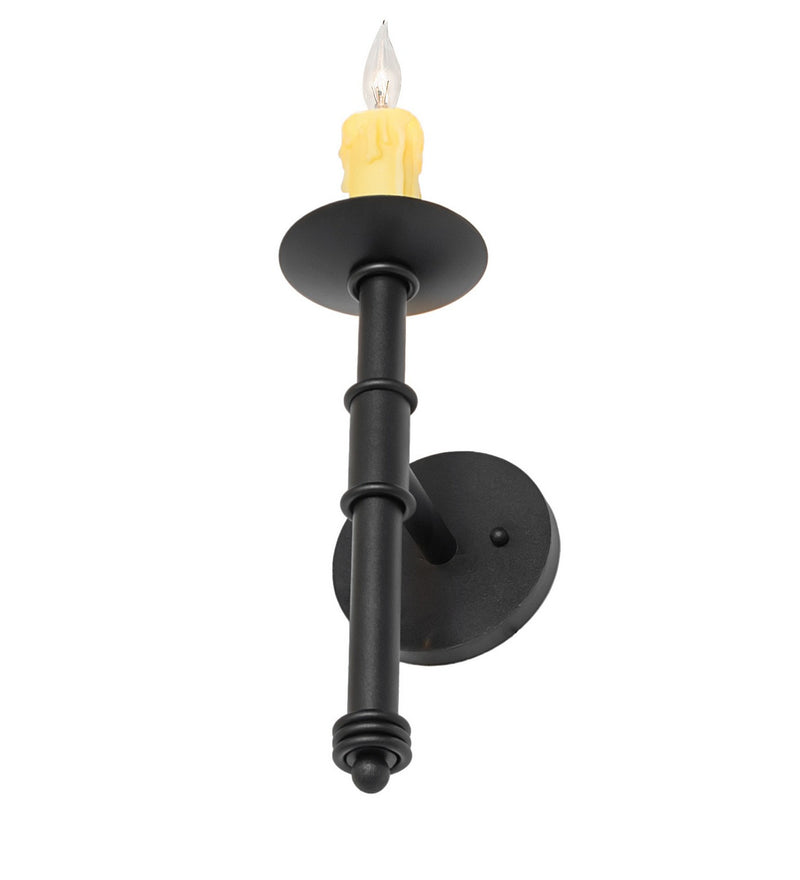 Meyda Tiffany 275800 One Light Wall Sconce, Textured Black