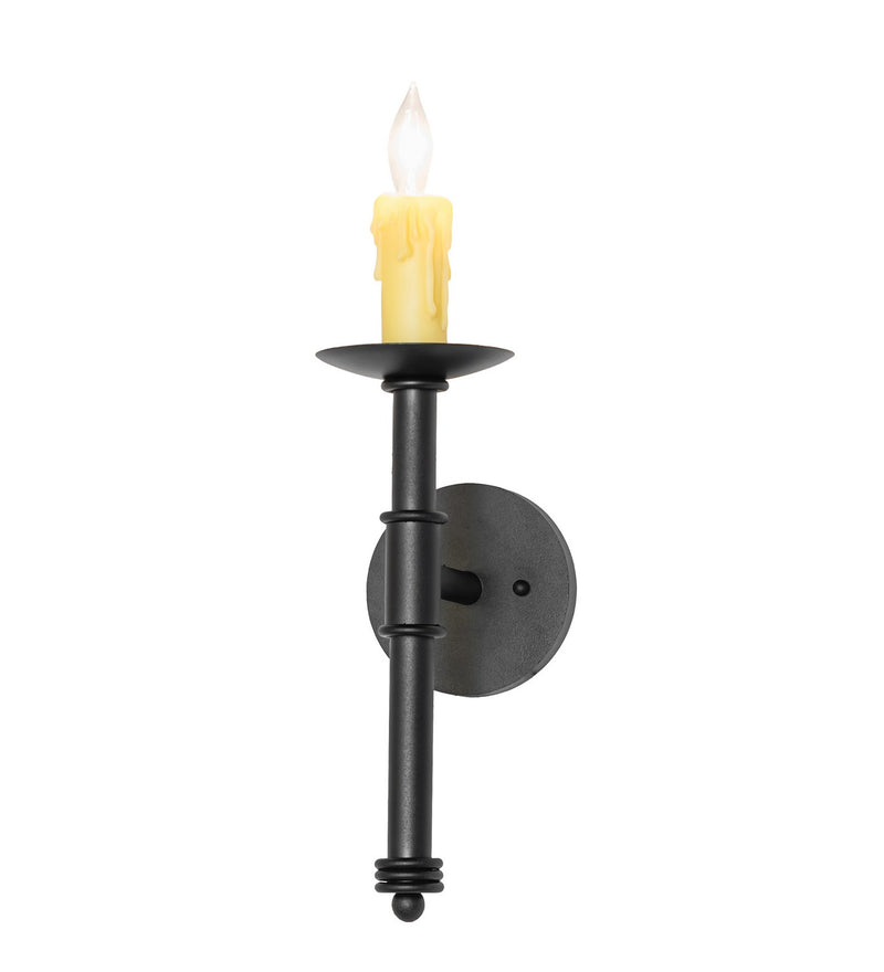 Meyda Tiffany 275800 One Light Wall Sconce, Textured Black