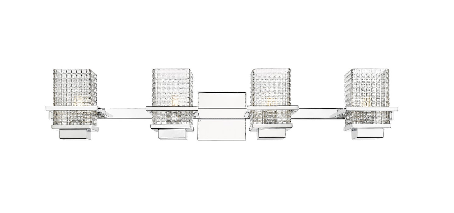 Innovations 310-4W-PC-CL Four Light Bath Vanity, Polished Chrome
