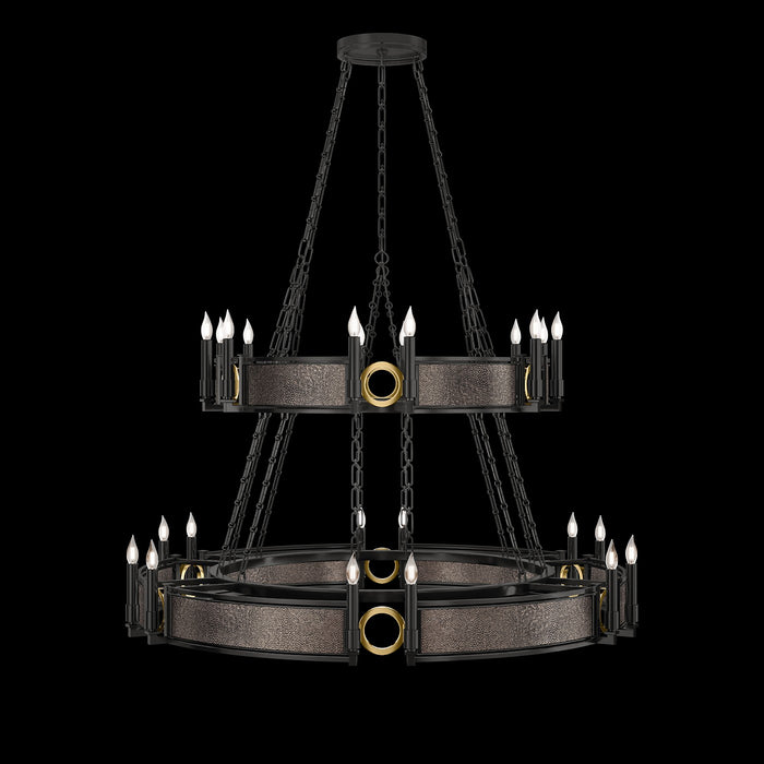 Fine Art 100036-111 24 Light Chandelier, Black