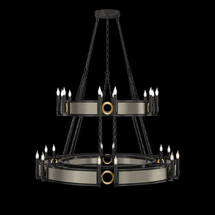 Fine Art 100036-112 24 Light Chandelier, Black