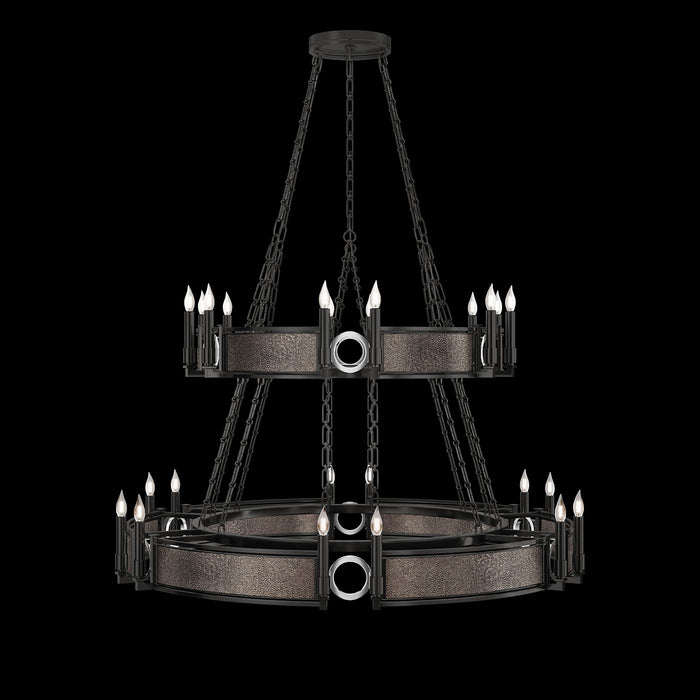 Fine Art 100036-121 24 Light Chandelier, Black