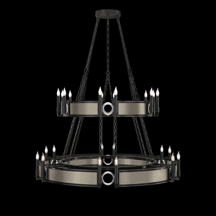 Fine Art 100036-122 24 Light Chandelier, Black