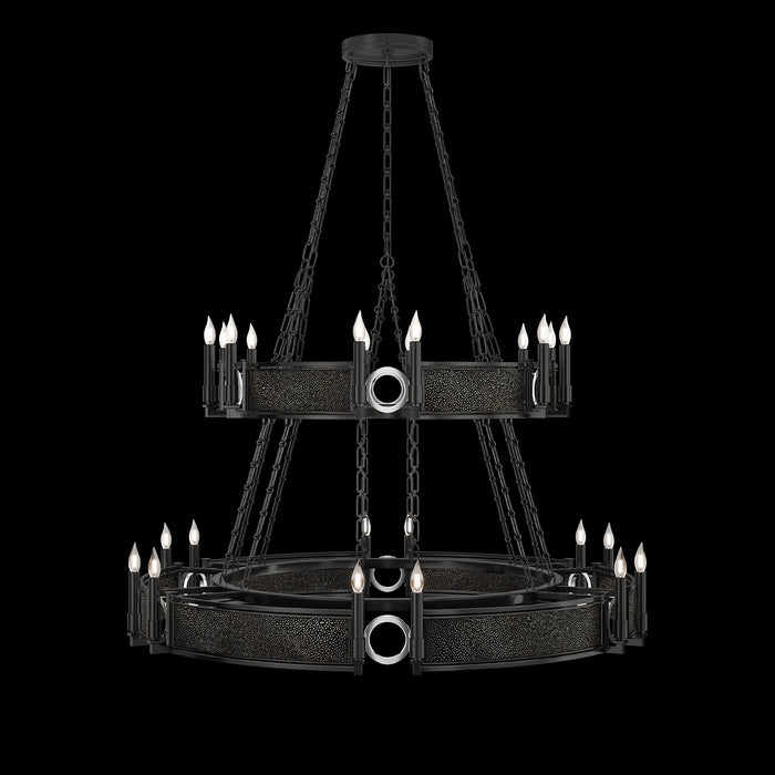 Fine Art 100036-123 24 Light Chandelier, Black