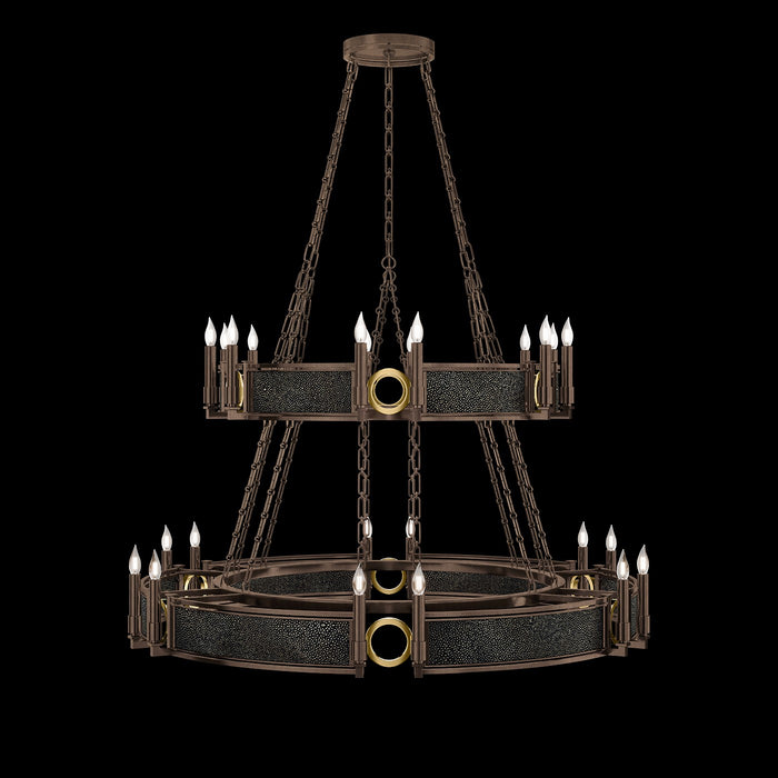 Fine Art 100036-213 24 Light Chandelier, Bronze