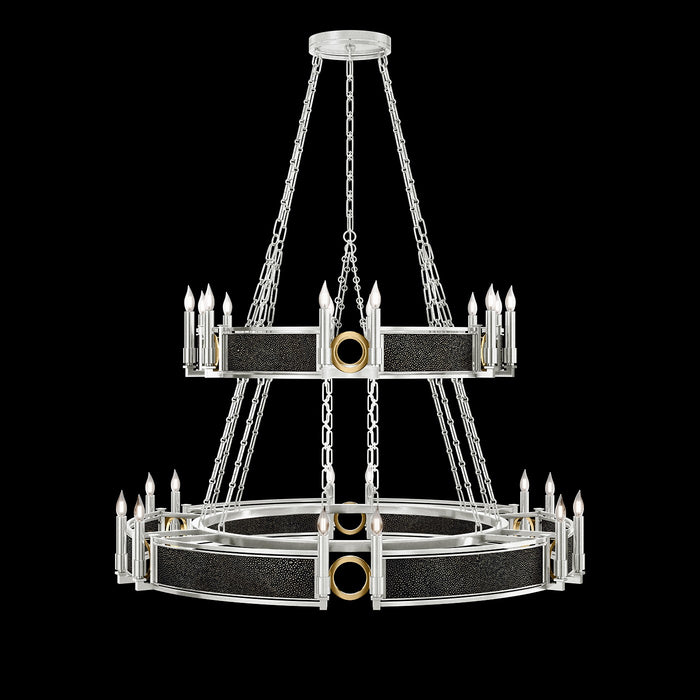 Fine Art 100036-413 24 Light Chandelier, Silver