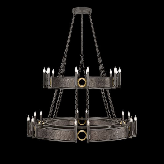 Fine Art 100036-711 24 Light Chandelier, Black