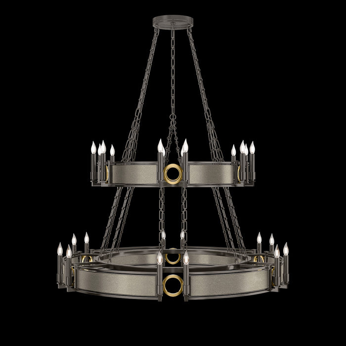 Fine Art 100036-712 24 Light Chandelier, Black