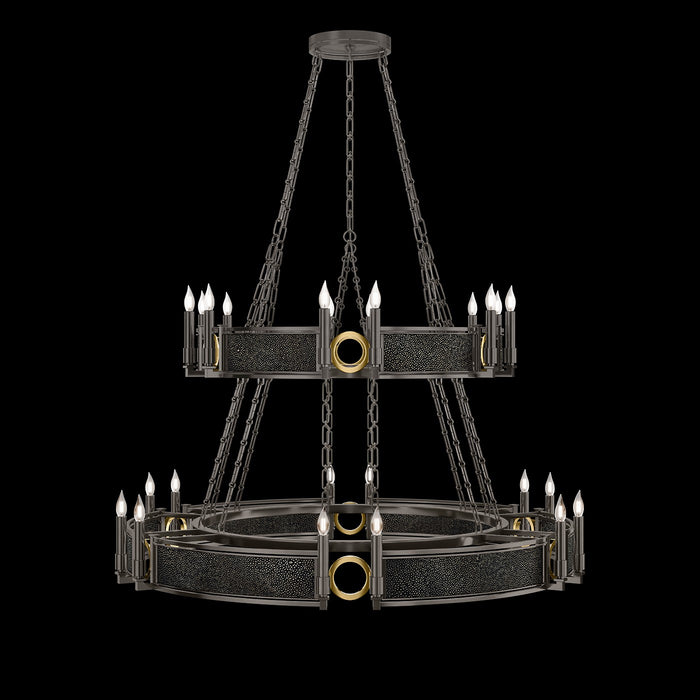 Fine Art 100036-713 24 Light Chandelier, Black