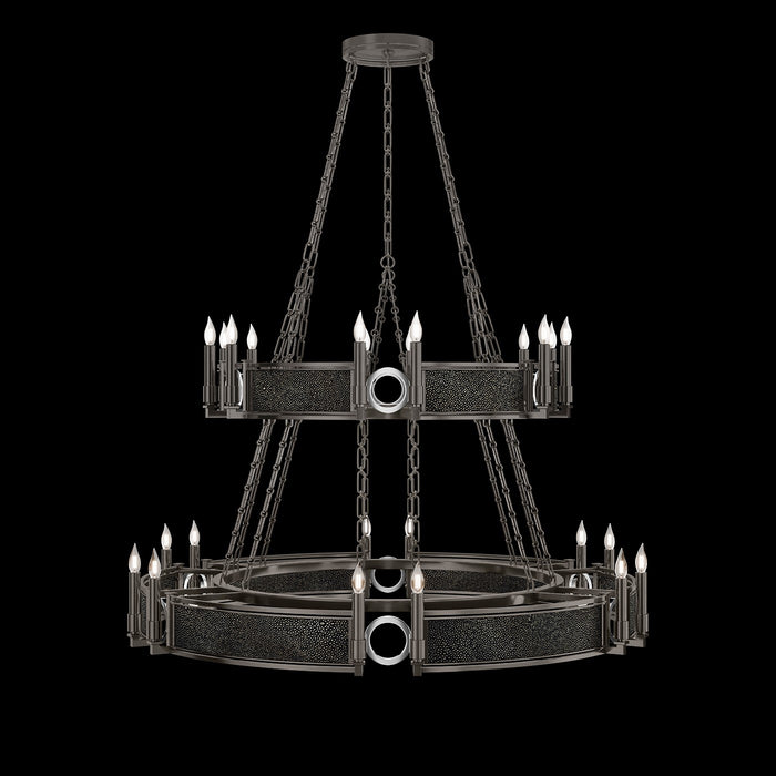Fine Art 100036-723 24 Light Chandelier, Black
