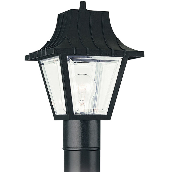 Generation Lighting 8275-32 One Light Outdoor Post Lantern, Black