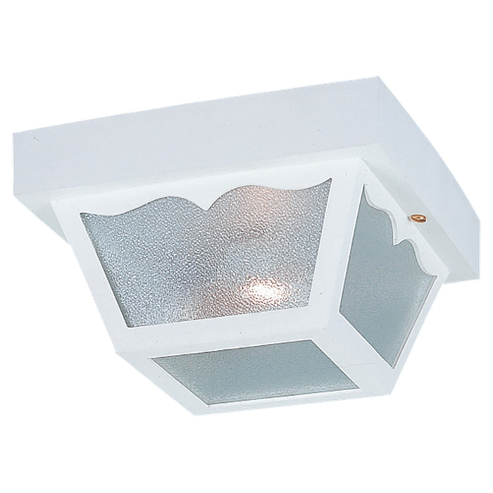 Generation Lighting 7569-15 Two Light Outdoor Flush Mount, White